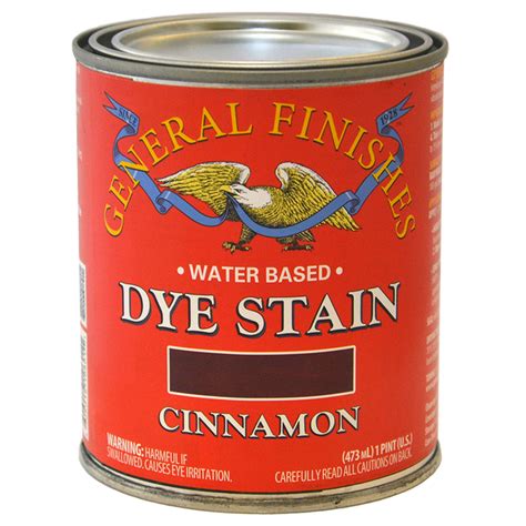 1 Pt General Finishes Dpc Cinnamon Dye Stain Water Based Wood Stain