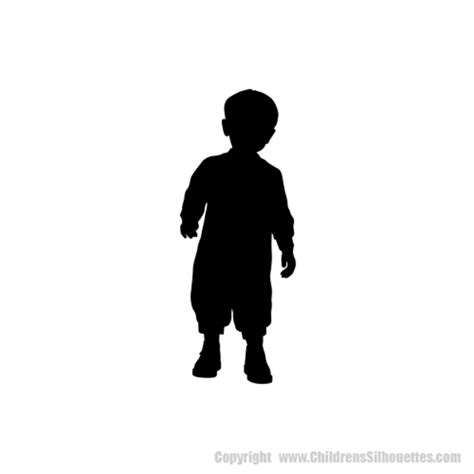 Toddler Standing Silhouette Decals Childrens Decor