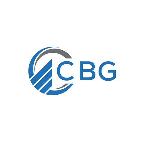 Cbg Flat Accounting Logo Design On White Background Cbg Creative