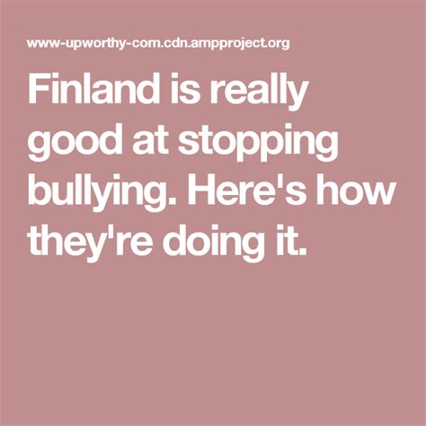 finland is really good at stopping bullying here s how they re doing it bullying finland best