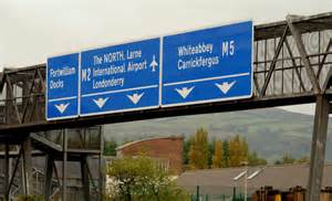 Motorway Signs Belfast © Albert Bridge Cc By Sa20 Geograph