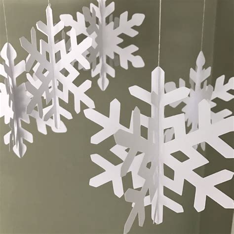 Christmas Snowflake Decorations Christmas Decor Winter Etsy