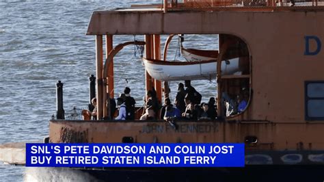Snl Comedians Pete Davidson And Colin Jost Purchase Staten Island Ferry