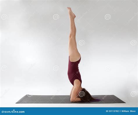 Headstand Stock Photo Image Of Fitness Yoga Flexible 33113782