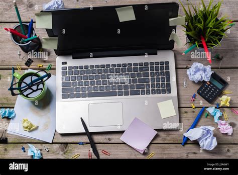 Messy Office Desk Hi Res Stock Photography And Images Alamy
