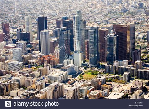 Downtown Los Angeles Aerial View Stock Photo 21939104 Alamy