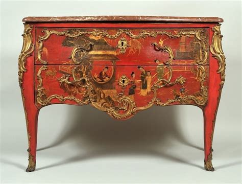 Rococo Revisited — A French Commode In Vivid Red Lacquer With