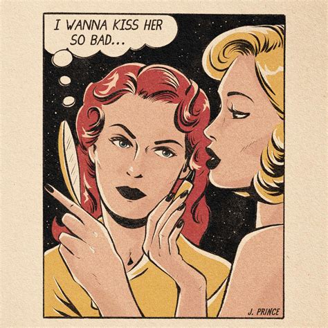 Vintage Lesbian Lesbian Art Lesbian Love Gay Art Art Pop Vintage Comics Vintage Posters