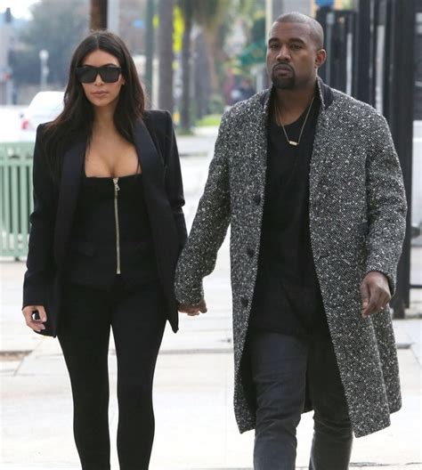 kanye west spotted in saint laurent black and white tweed coat the fashionisto
