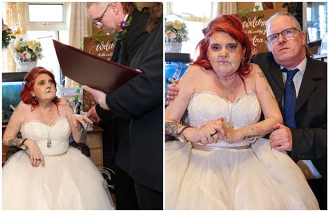Terminally Ill Bride Ties Knot With Long Term Partner After Being Given Two Weeks To Live Itv
