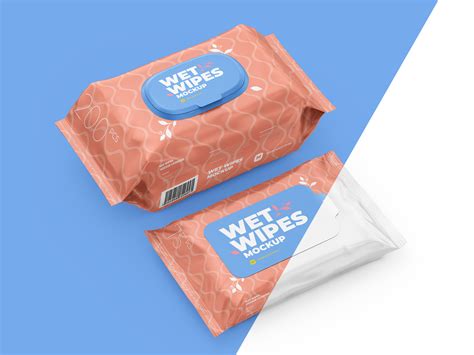 Wet Wipes Mockup Large And Small Packaging By Mock Up On Dribbble