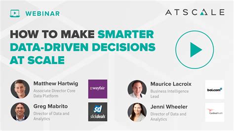 Webinar How To Make Smarter Data Driven Decisions At Scale Atscale