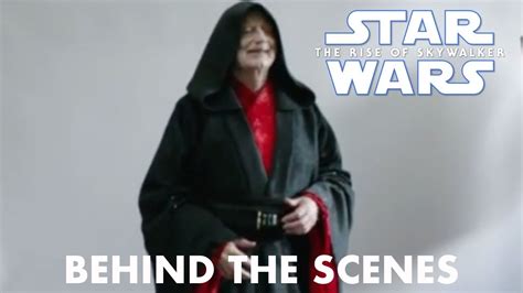 star wars the rise of skywalker emperor palpatine behind the scenes youtube