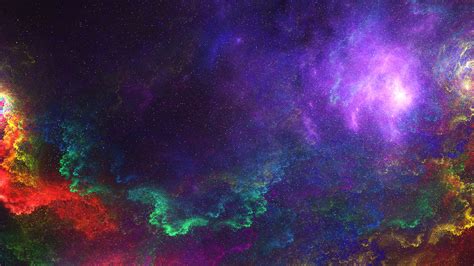 Colorful Space Full Hd Wallpaper