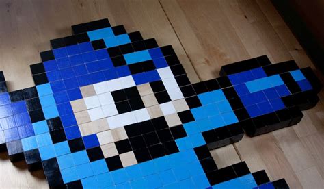 8 Bit Mega Man Wall Art Large Etsy