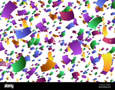 Falling Colorful Confetti Stock Vector Image And Art Alamy
