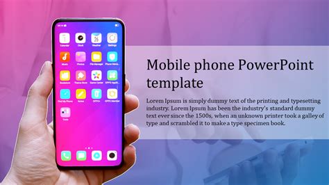 Amazing Mobile Phone Powerpoint Template Slide Designs