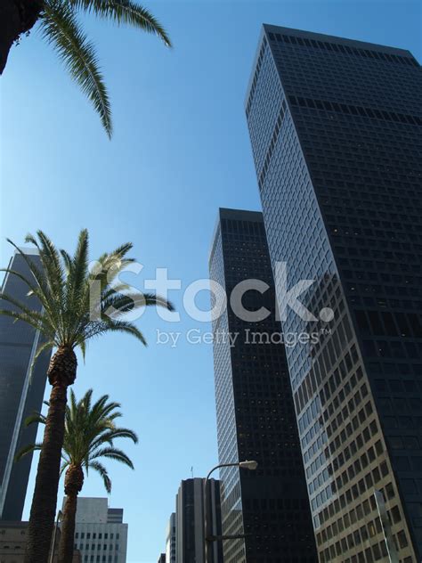 Los Angeles Skyscrapers Stock Photo Royalty Free Freeimages