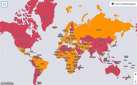 Children under the age of 18 will be classified green unless they have a red travel history. Skyscanner interactive world map shows Covid travel rules ...
