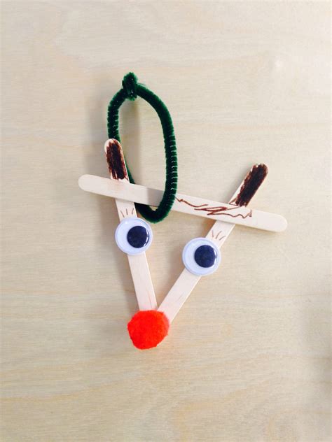 Popsicle stick reindeer | Diy crafts, Popsicle sticks, Crafts