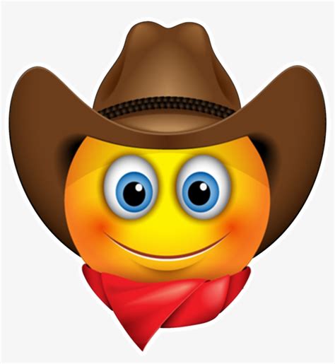 Emoji Transparent Sad Cowboy Emoji Including Transparent Png Clip Art
