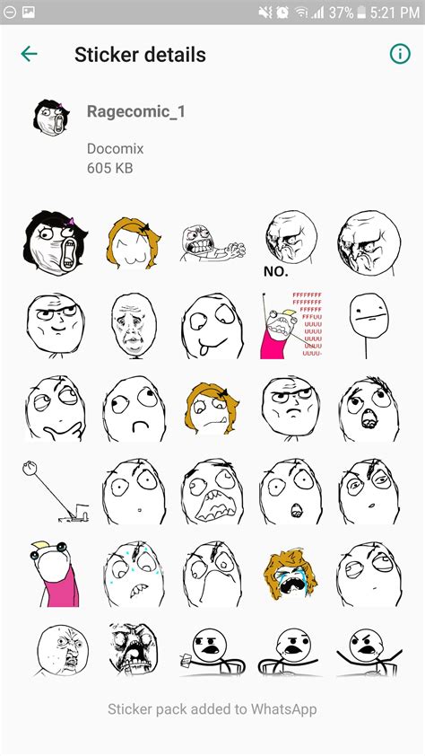 Wastickerapps Meme And Rage Faces And Comics Stickers For Android Apk
