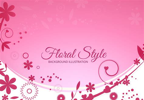 Floral Pink Vector Background 94755 Vector Art At Vecteezy