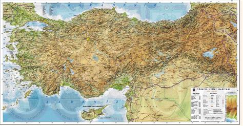 Turkiye Fiziki Haritasi Kısa Bilgiler