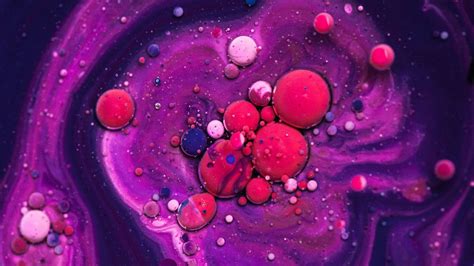 Purple Pink Paint Stains Spots Abstract Hd Desktop Wallpaper