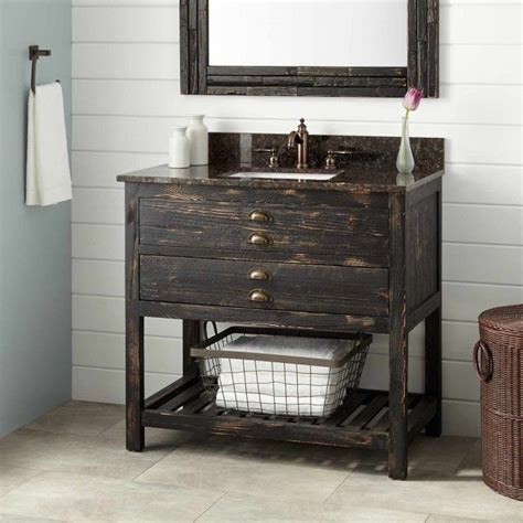 36 Benoist Reclaimed Wood Vanity For Rectangular Undermount Sink