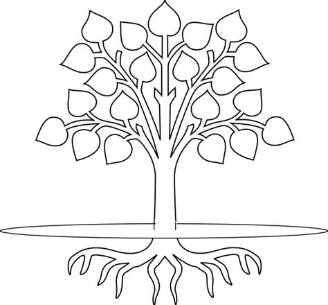 Tree With Roots Clip Art At Vector Clip Art Online Royalty