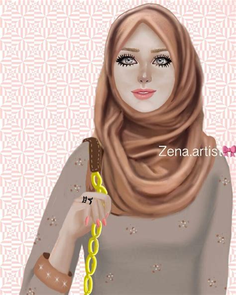 hijab dp girl hijab woman drawing girly m girly girl hijab drawing illustrations artists