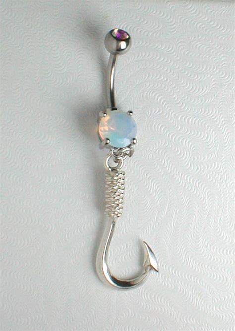 Unique Navelbelly Ring Sterling Silver Hook Sterling Silver Rings