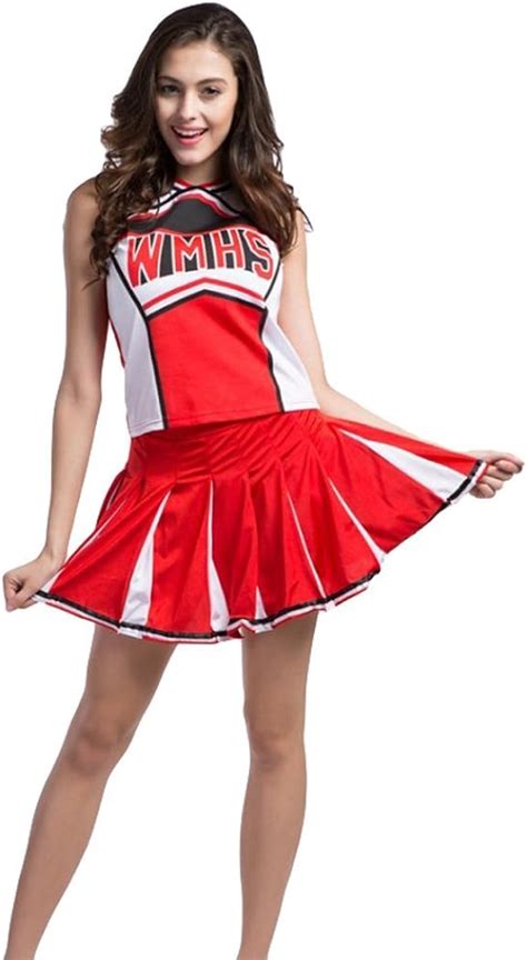 Ladies Sexy Varsity High School Cheer Girl Sexy Cheerleader Costume Uniform Halloween Fancy