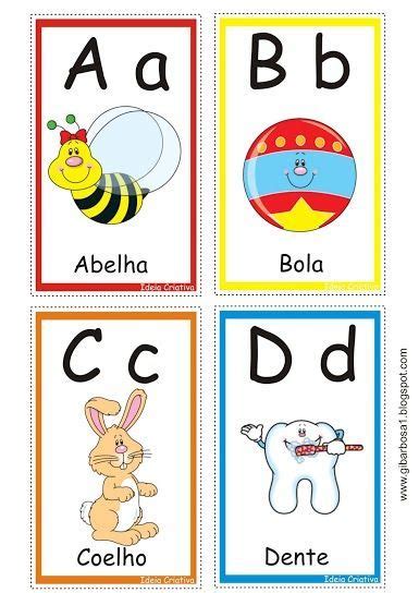 Ideia Criativa Gi Barbosa Educação Infantil Cartas Letras Do
