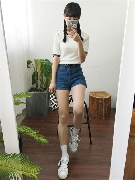 20 Cute Sporty Style School Outfits That Every Girl Must Try Korean Fashion Casual Korean