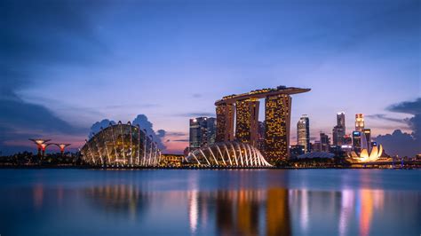Marina Bay At Night Singapore Uhd 4k Wallpaper Pixelz