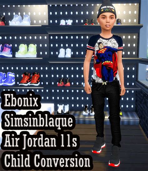 Sims 4 Jordan Cc Shoes Kids Sneakers Recolors By Mzenvy20 At Mod The