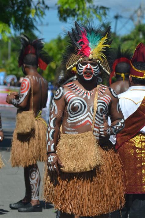 Papuan Carnival Indonesia Independance Day Editorial Stock Image