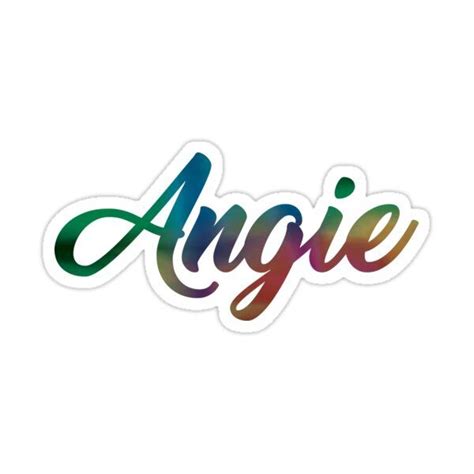 Angie Sticker By Xradicalrainbow In 2021 Personalized Art Print