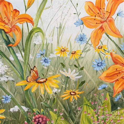 Wildflowers Jp3254 Painting By Jean Plout Fine Art America