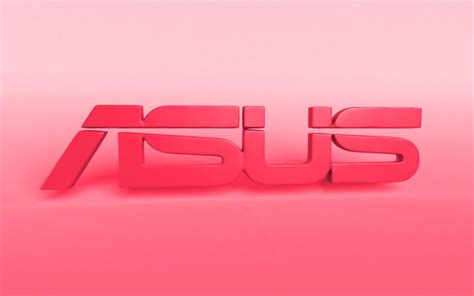 Download Wallpapers Asus Pink Logo Creative Pink Blurred Background