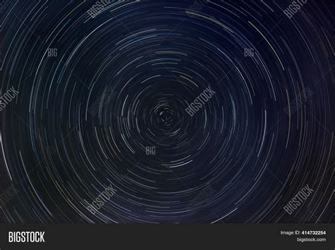 Starry Sky Star Trails Image And Photo Free Trial Bigstock