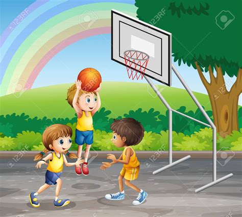 Kids Playing Basketball Clipart 10 Free Cliparts Download Images On