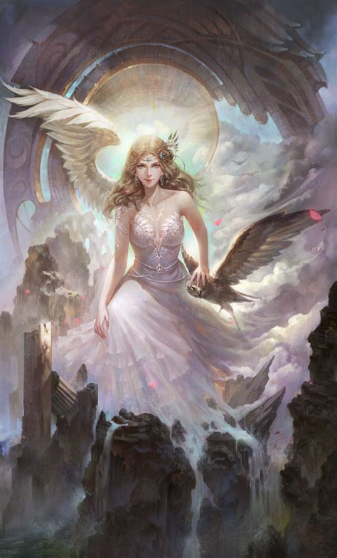 Wings Of The Goddess By Sclzwi Fantasy Art Angel Art Angel Pictures