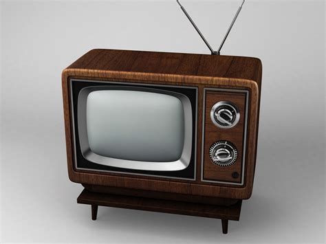Vintage Tv 3d Model