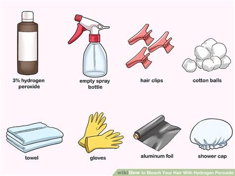 Pat it dry with a towel to keep it from dripping, comb it out gently, and let it dry for about thirty minutes. How to Bleach Your Hair With Hydrogen Peroxide (with Pictures)