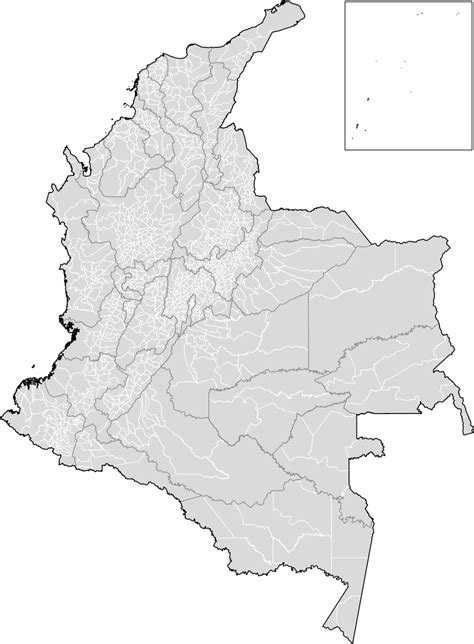 Download Mapa De Colombia Division Municipal De Colombia Hd