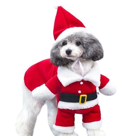 Funny Santa Claus Costume For Dogs Christmas Dog Costume Santa Dog
