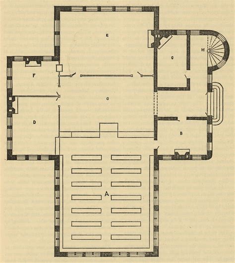 Floor Plan For A Small Public Library Library Of Congress